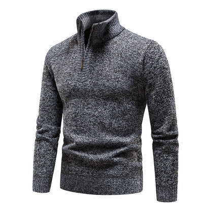 Herren Pullover Stehkragen Hochwertig Baumwolle Modern