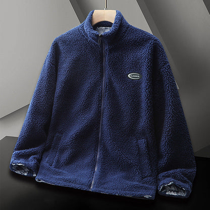 Herren Fleecejacke Warm Elastisch Hochkragen