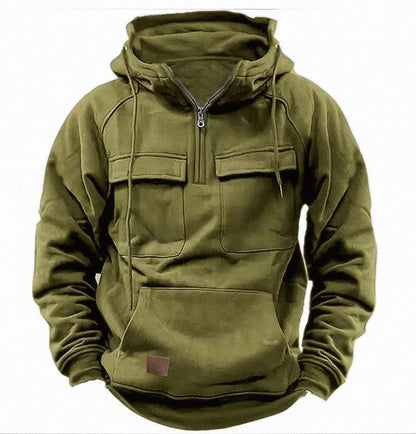 Herren Kapuzenpullover Warm Praktisch Reißverschluss