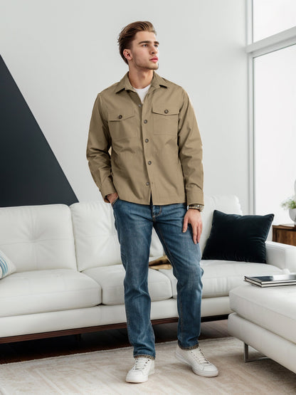 Herren Utility-Jacke Lässig Modern Berlin
