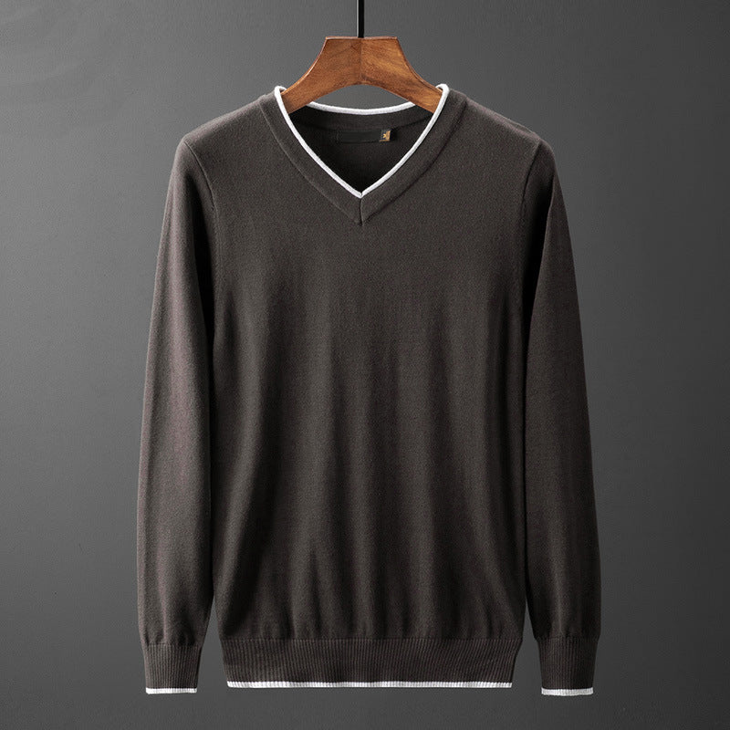 Herren Pullover V-Ausschnitt Modern Style
