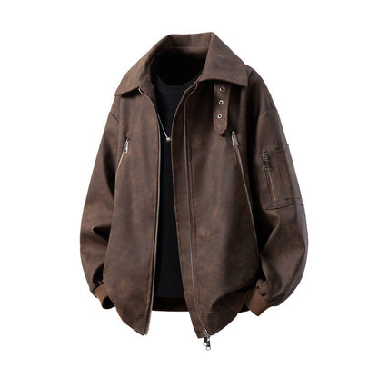 Herren Übergangsjacke Modern mit Reißverschlusstaschen