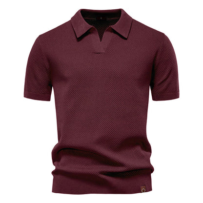 Herren Polo-Shirt Kurzarm Strukturiert Modern Berlin