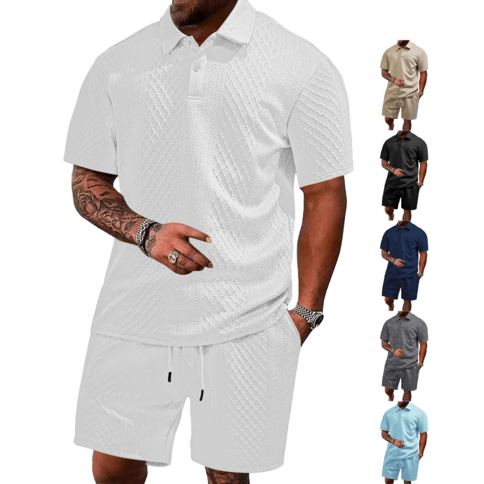 Herren Freizeitanzug Elastisch Modern mit Struktur