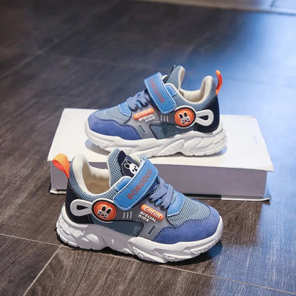 Damen Sneaker Sportlich Klett atmungsaktiv Tiermotiv