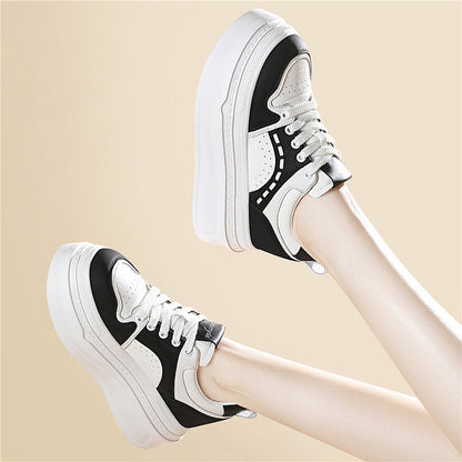 Damen Sportschuhe Plateau Sneaker atmungsaktiv