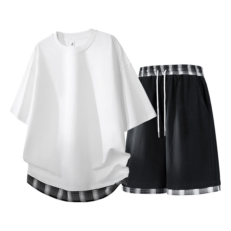 Herren Freizeit Set Casual T-Shirt und Shorts - BerlinGlamour