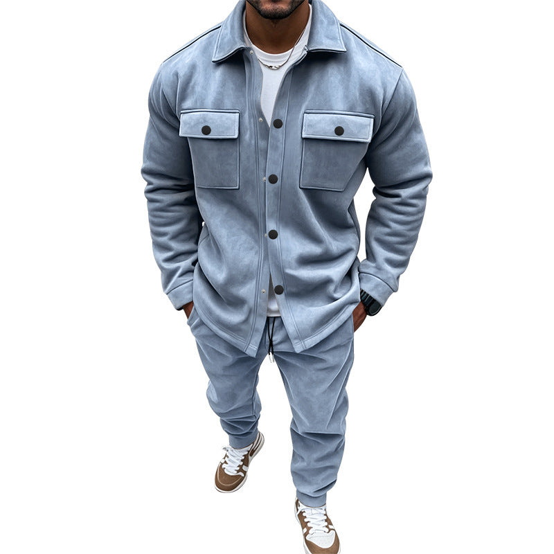 Herren Jogginganzug Sportlich Premium mit Taschen Lässig