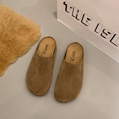 Damen Clogs Wildleder Bequem Ergonomisch