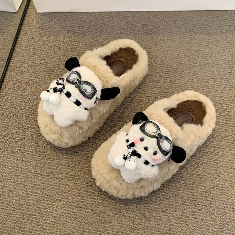 Weiche Hausschuhe Damen Kuschelig Tierdesign Warm