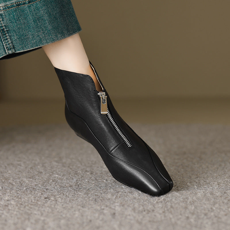 Damen Stiefeletten Elegant Reißverschluss Komfort Schuhe