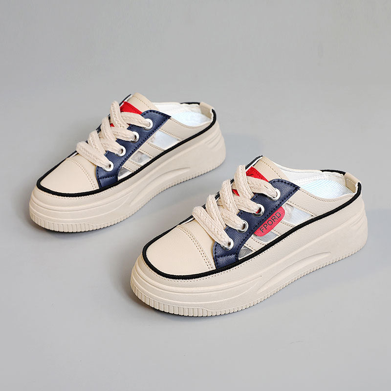 Damen Sneaker Slip-On atmungsaktiv Mesh rutschfest