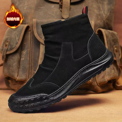Damen Stiefel Ankle Boots Robust Reißverschluss