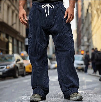 Herren Cargo-Hose Elastisch Bequem Große Taschen
