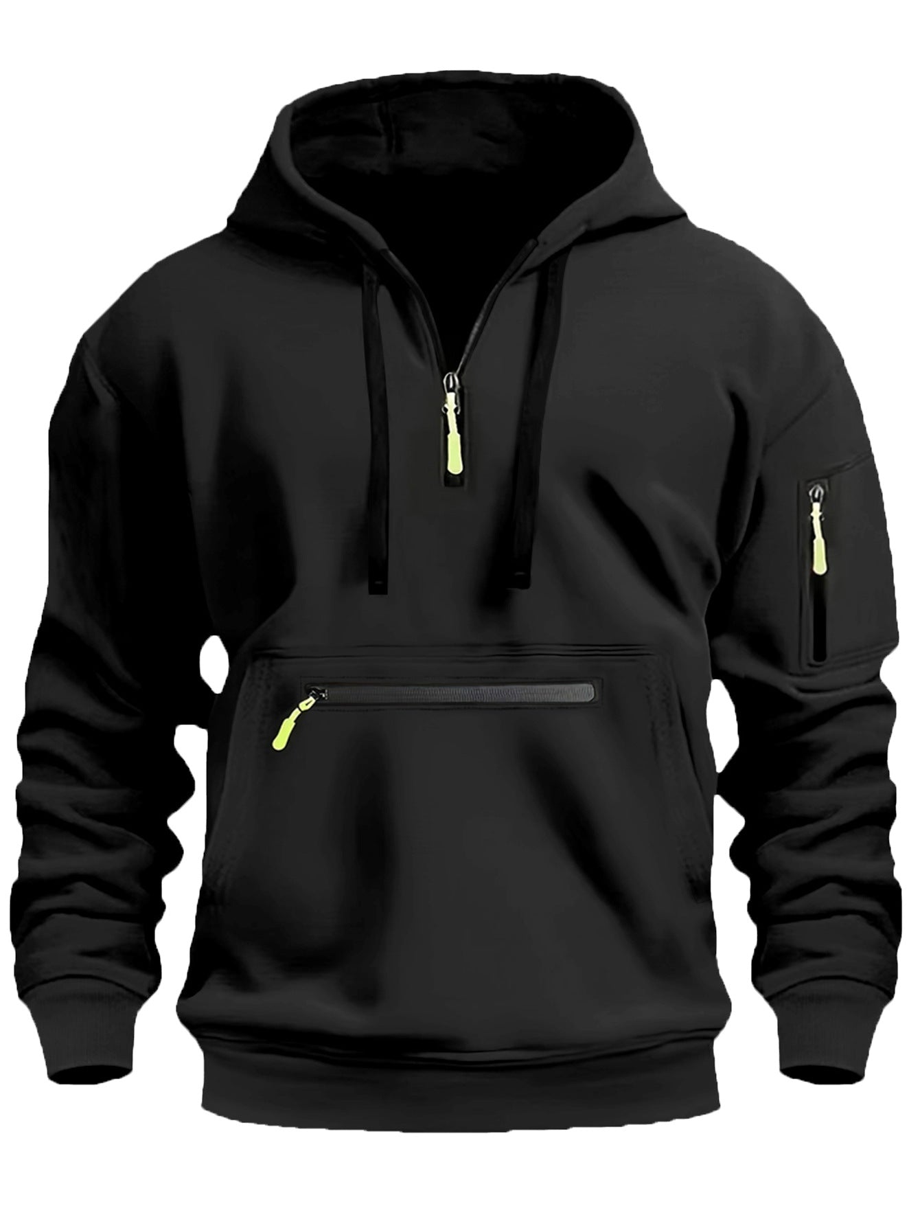 Herren Kapuzenpullover Modern mit Reißverschluss Taschen