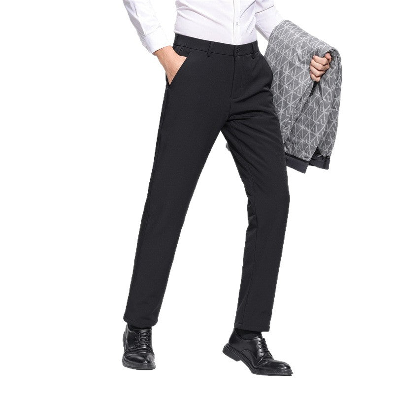 Herren Hosen Elastischer Bund Business Schnitt Modern