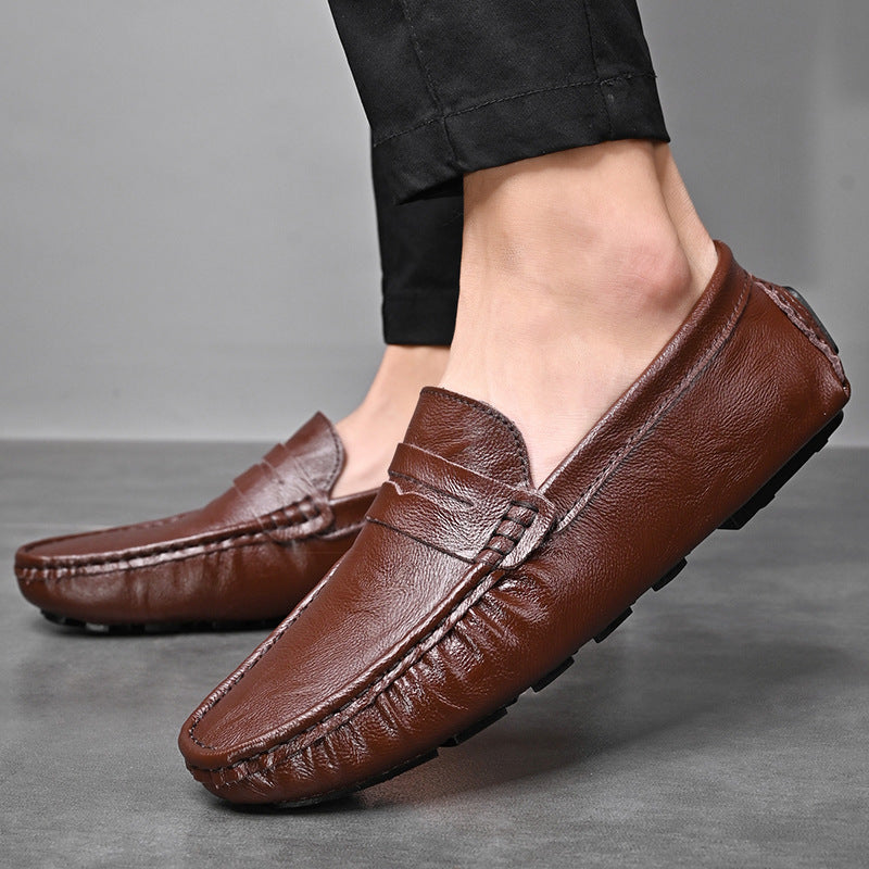 Damen Mokassins Leder Bequem Flexibel - BerlinGlamour