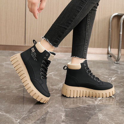 Damen Sneaker High-Top Komfortabel Rutschfest Mit Dämpfung