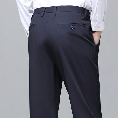 Herren Business-Hose Elegant Slim Fit dunkelgrau