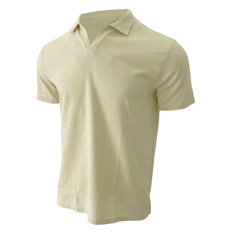 Herren Kurzarm-Shirt mit Textur Optik Berlin Style