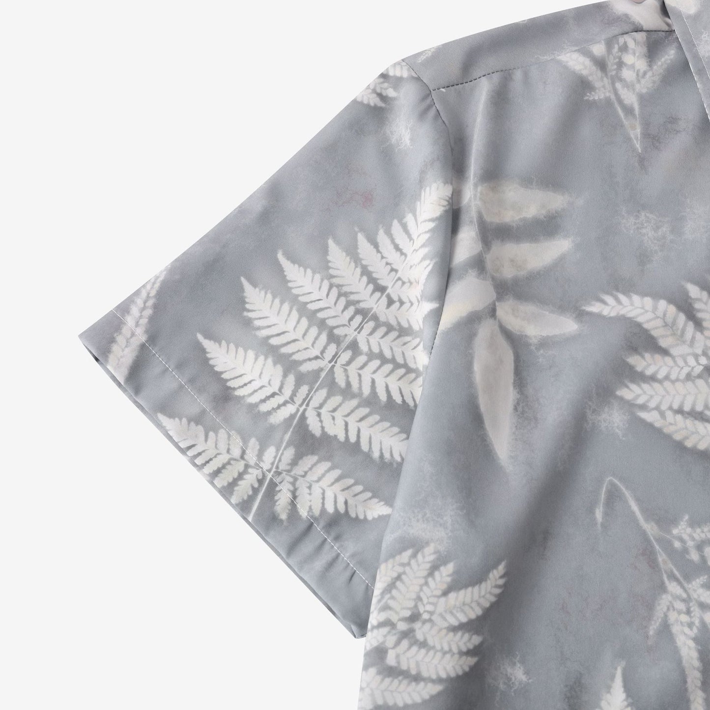 Herren Hemd Kurzarm atmungsaktiv Blumenmuster Sommer