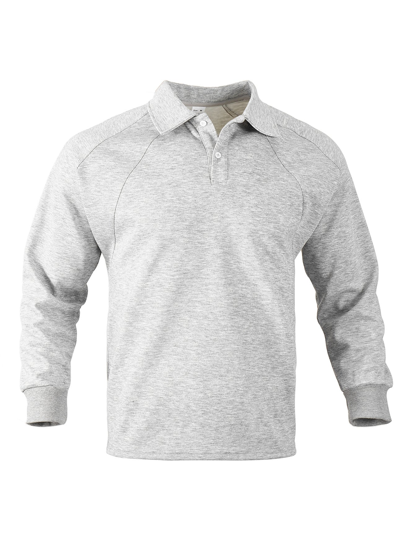 Herren Sportpoloshirt Langarm Modern Strukturdesign Bequem