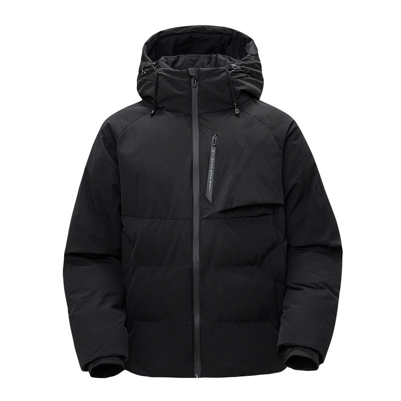 Herren Daunenjacke Isolierend Wasserdicht mit Kapuze