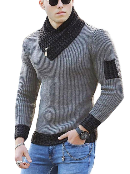 Herren Strickpullover Modern Asymmetrisch Trendig