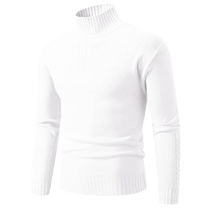 Herren Rollkragenpullover Grobstrick Warm Übergröße