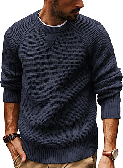 Herren Strickpullover Modern Raglan Ärmel