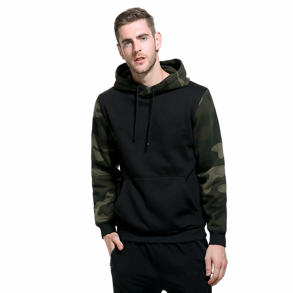 Herren Camouflage Pullover Kapuzen Sweat Modern Style