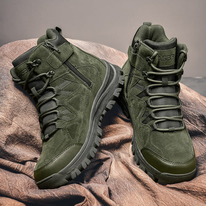 Herren Wanderstiefel Hohen Knöchelschutz Griffige Sohle Outdoor