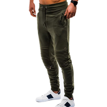 Herren Jogginghose Elastisch Mit Rippmuster Modern