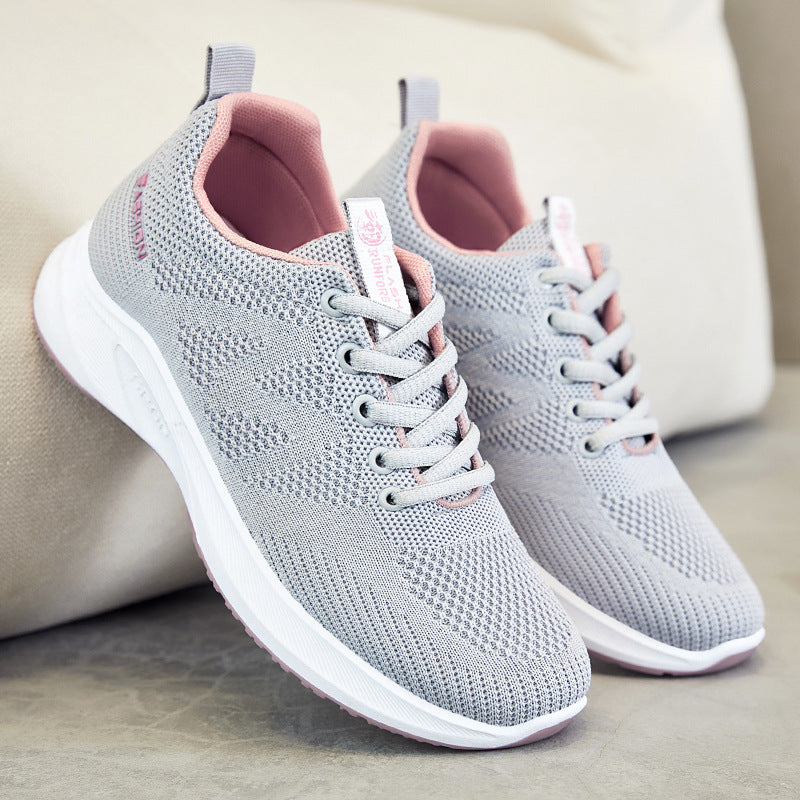 Damen Sportsneaker Leicht Atmungsaktiv Laufschuhe Komfort