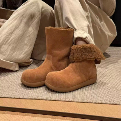 Damen Winterboots Weich Gefüttert Warme Stiefel