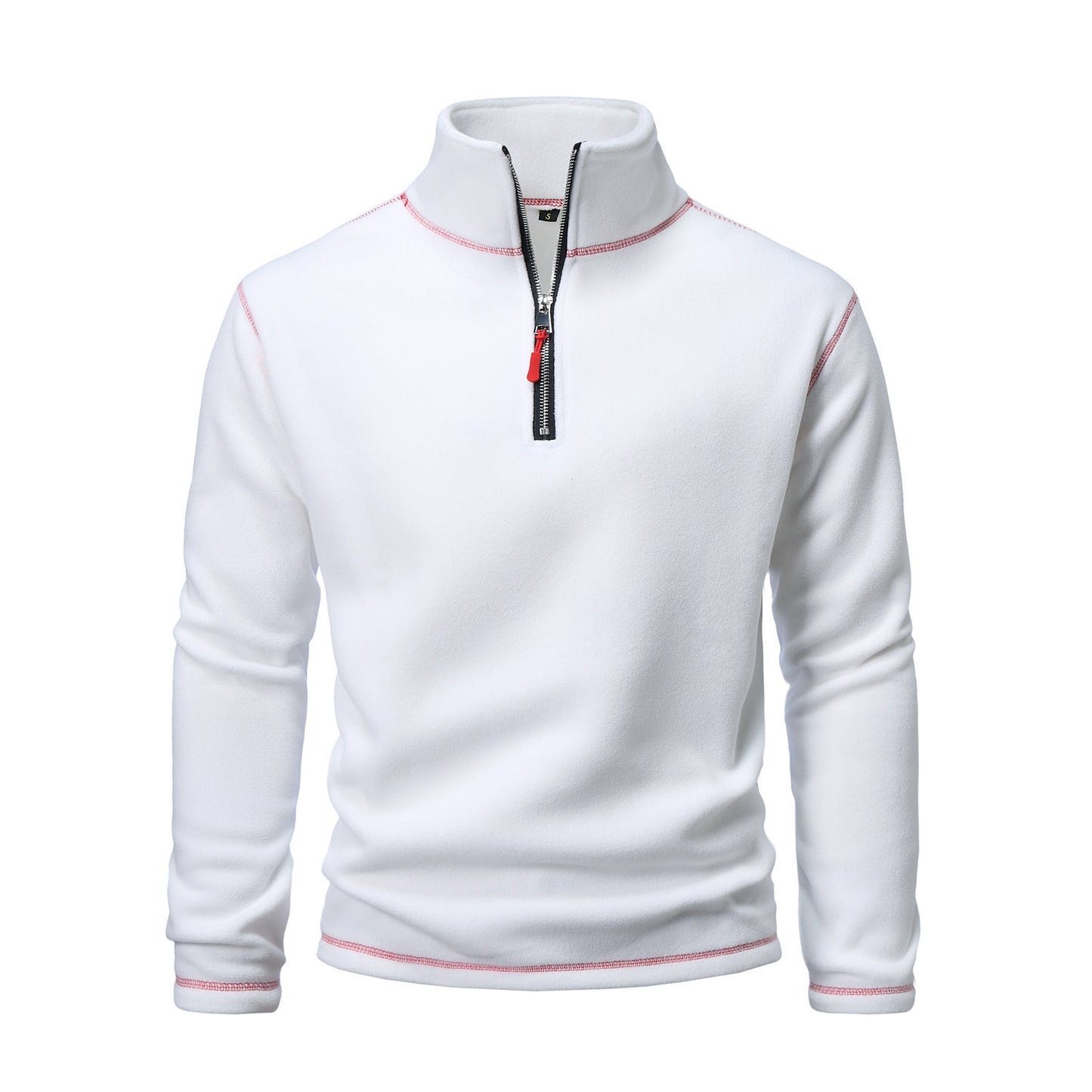 Herren Fleece Pullover atmungsaktiv Reißverschluss Warm