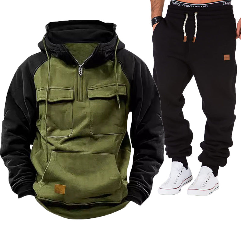 Herren Pullover Funktions mit Taschen Sportlich Warm