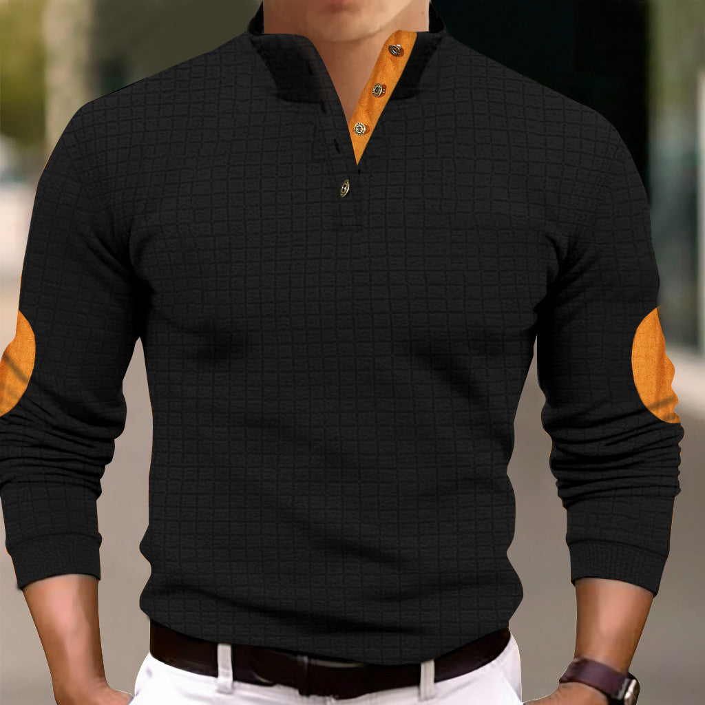 Herren Sweatpullover Bequem Mit Knöpfen Modern - BerlinGlamour