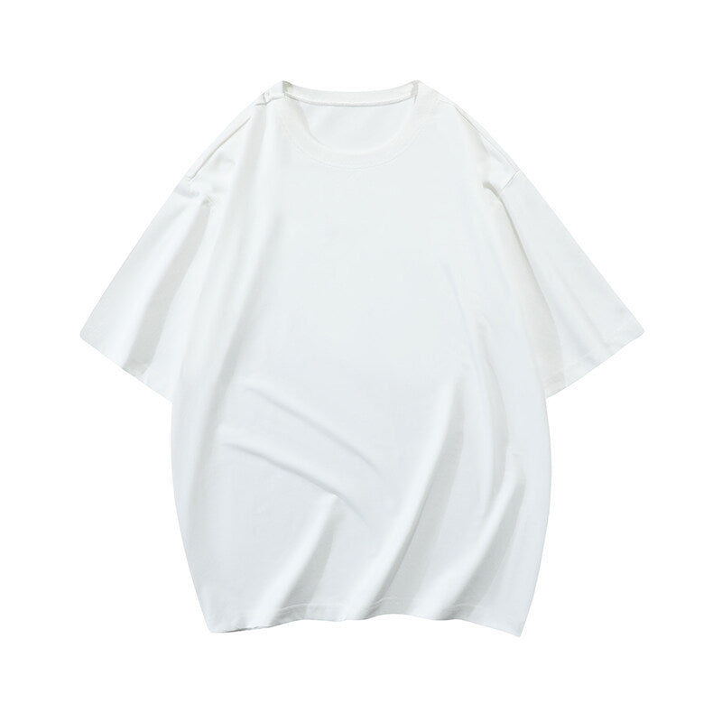 Damen T-Shirt Oversized Lässig Baumwolle