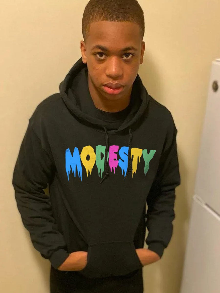 Herren Hoodie Farbverlauf Lässig Modern Berlin Style