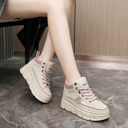 Damen Sneaker Plattform Weiße Hochzeitsschuhe Trendy Sommer