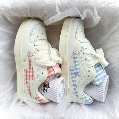 Damen Sneaker Karomuster Modern Strapazierfähig
