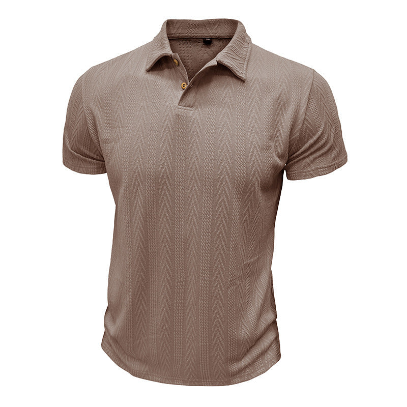 Herren Poloshirt Kurzarm Strukturiert Modern Berlin Style