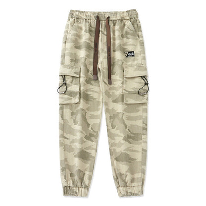 Herren Cargohose Elastic mit Reißverschlusstaschen Flexibel