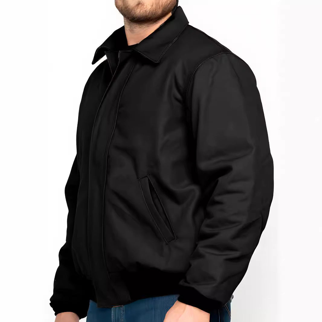 Herren Bomberjacke Mit Taschen Elastisch Modern