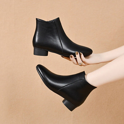Damen Stiefel Spitz Schuhe Hochwertig Lederschlange