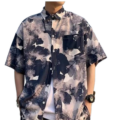 Männer Kurzarm Set Moderne Muster Shirts