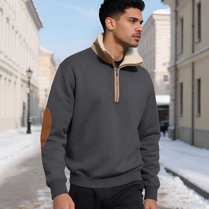 Herren Kapuzenpullover Weich Fleece Mit Reißverschluss