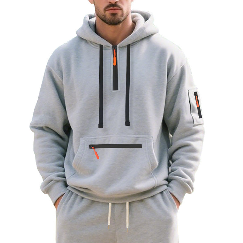 Herren Kapuzenpullover Modern Reißverschluss Trendig