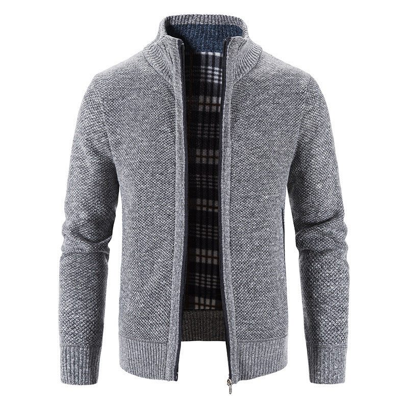 Herren Strickjacke Warm Isoliert Winterjacke Modern
